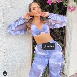 Two piece crop top set